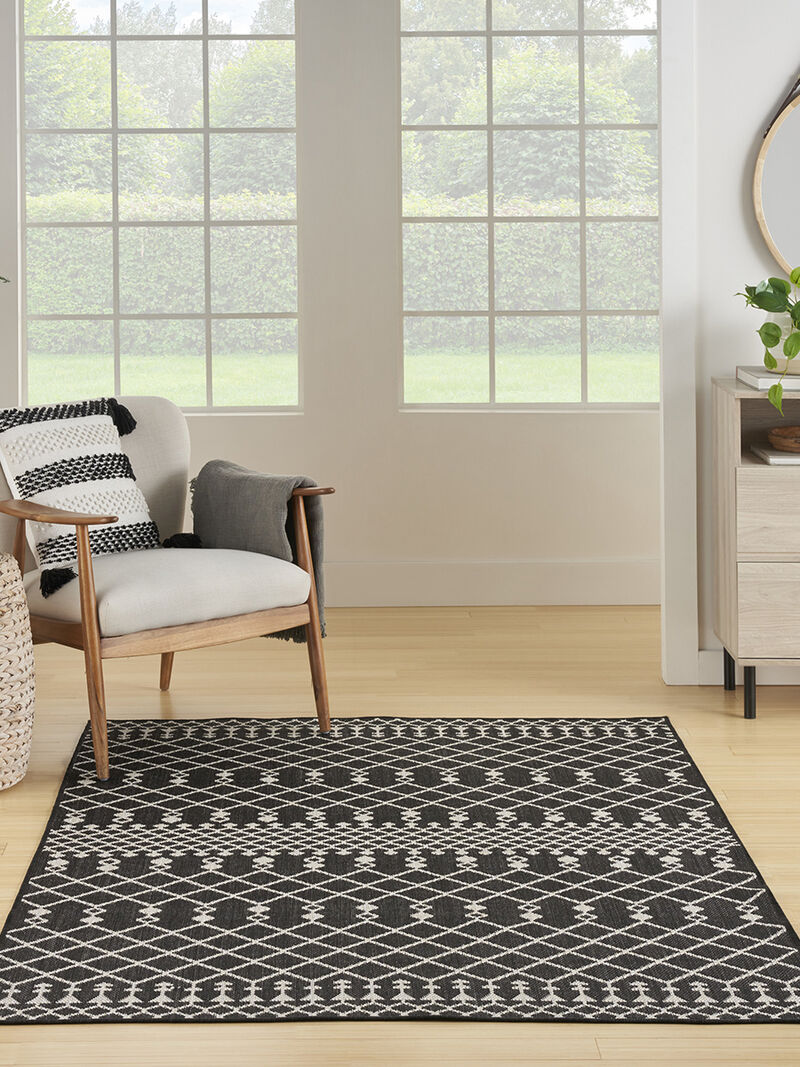 Positano POS02 Black 5' x 7' Rug