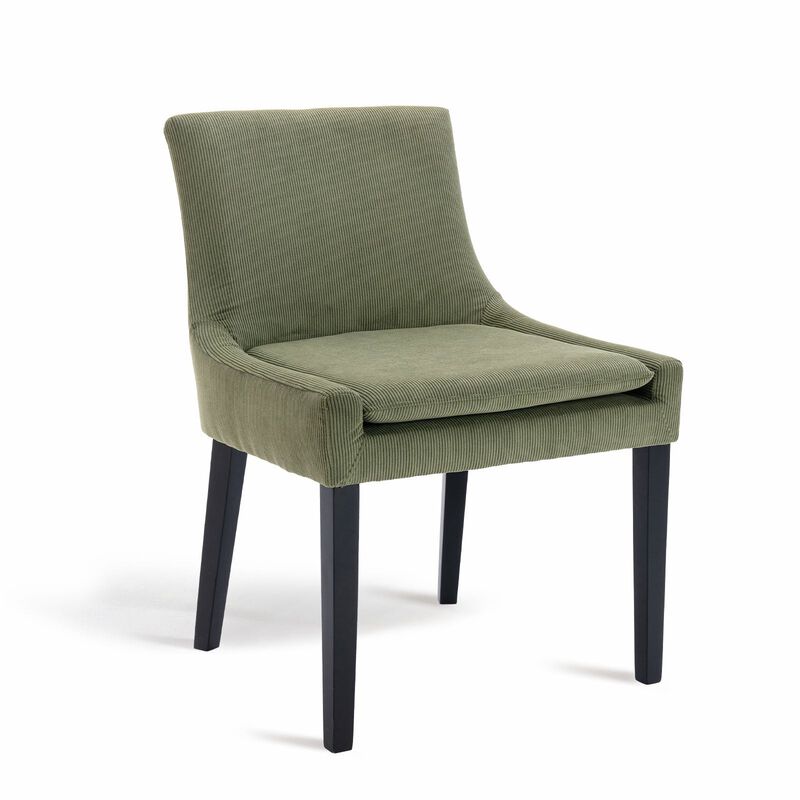 COLAMY MAIRA Transitional Neutral Dining Chair-Dark Grey Set of 2 image number 5