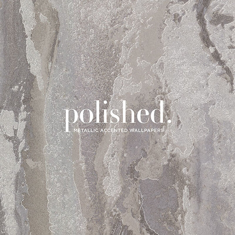 Luster Silver Distressed Texture Wallpaper image number 2