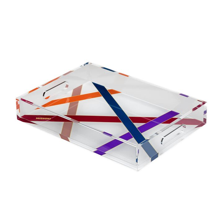 Medium Tray NASTRI MULTICOLOR, L 13.78" &times; W 9.84"