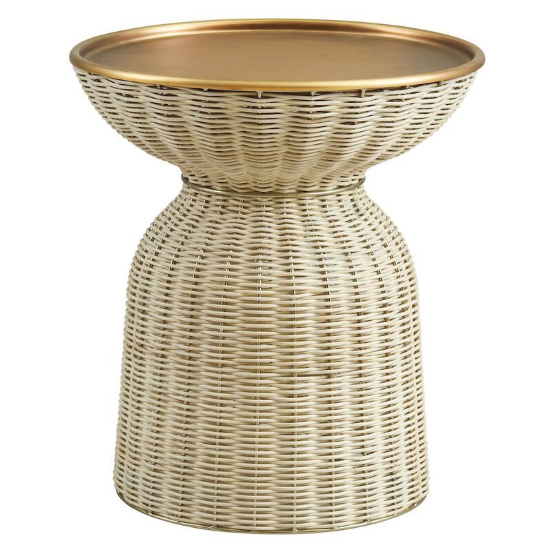 Lazaro Round Rattan Side Table image number 0