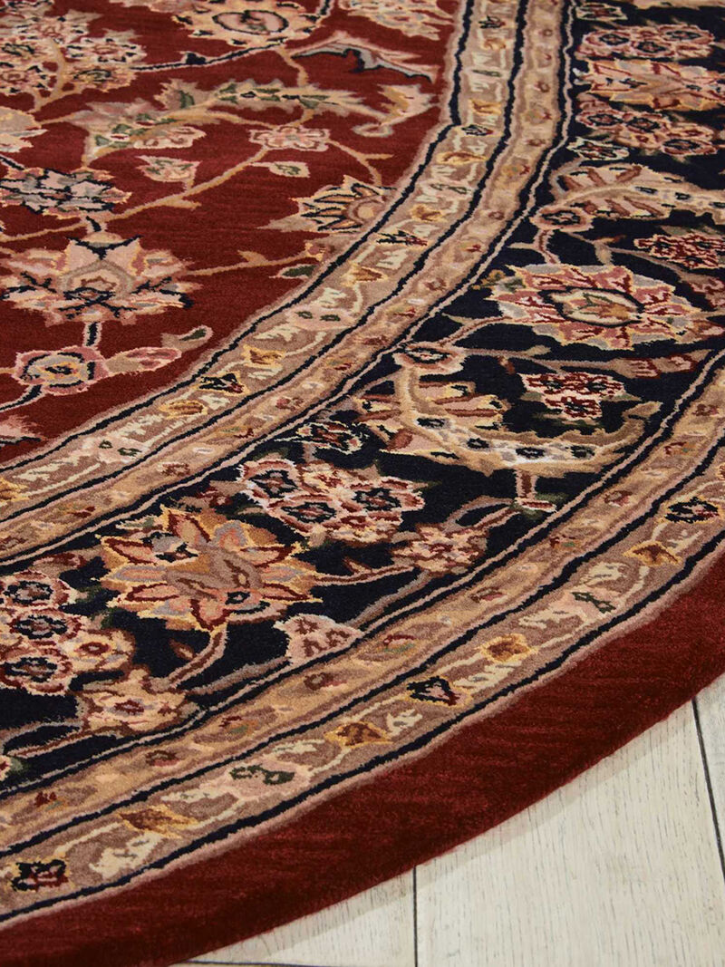 Nourison 2000 2002 Burgundy 4' x Round Rug image number 2