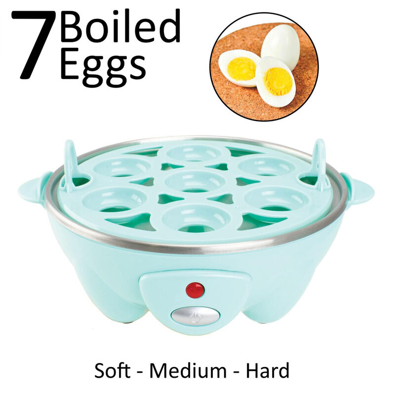 Brentwood Electric 7 Egg Cooker with Auto Shut Off in Blue