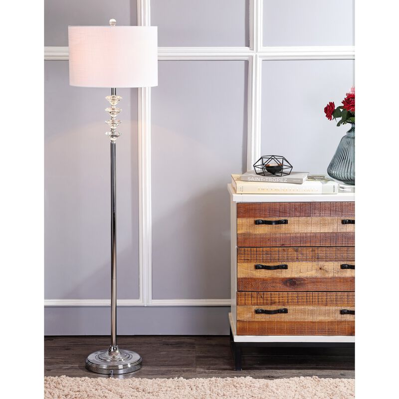 Mia Crystal/Metal LED Floor Lamp