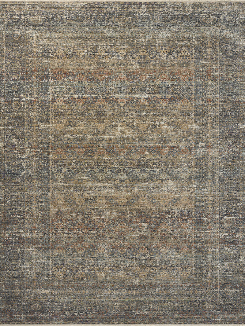 Heritage HER-11 Midnight / Multi 2''5" x 16' Rug by Patent Pending