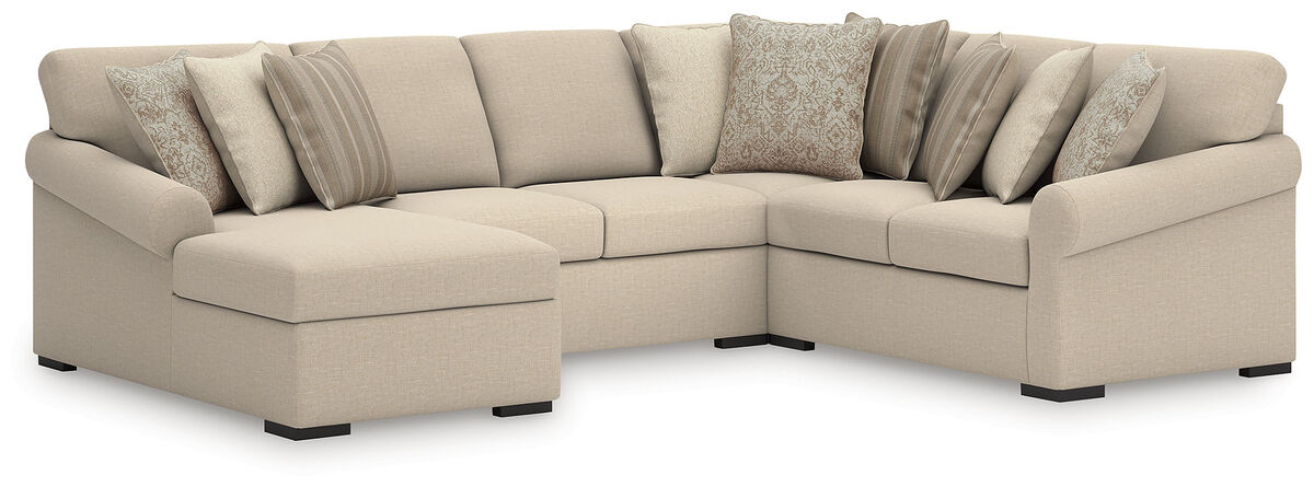 LadyMae 4-Piece Sectional with Chaise