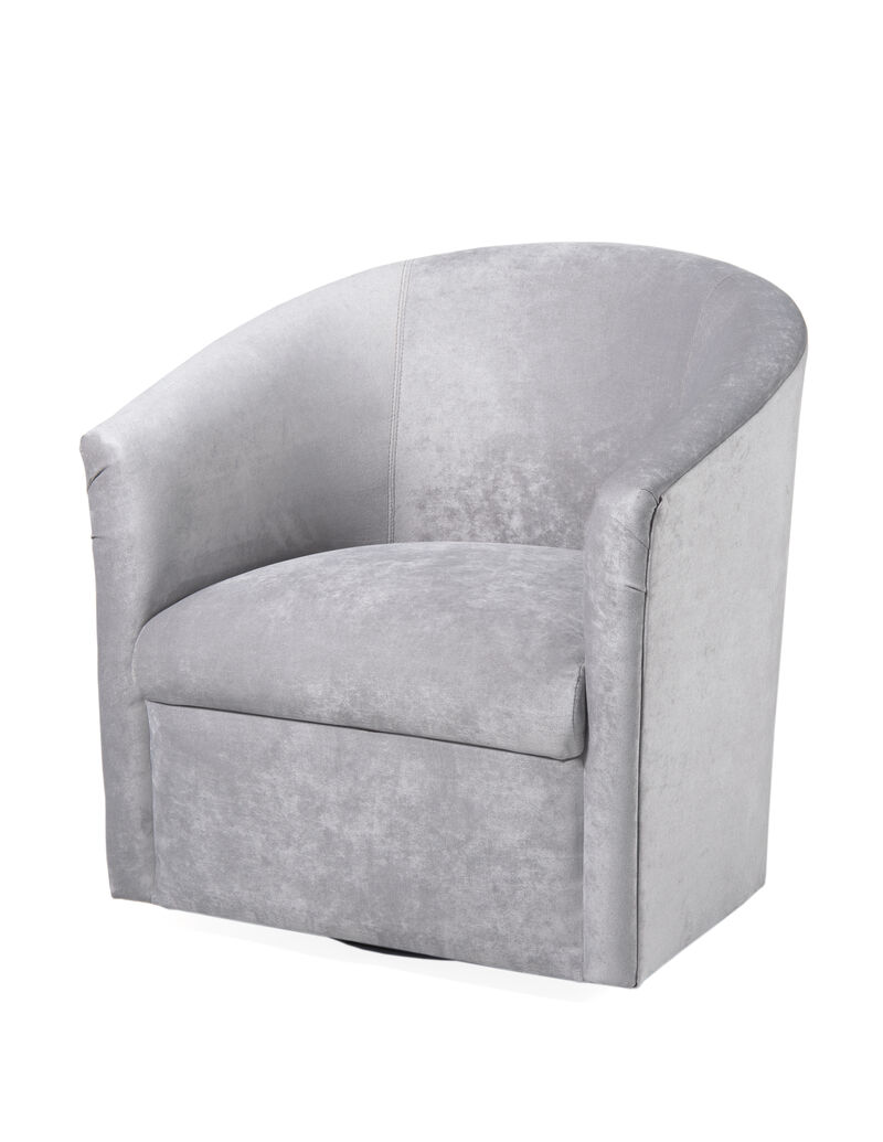 Eden Silver Swivel Chair image number 1