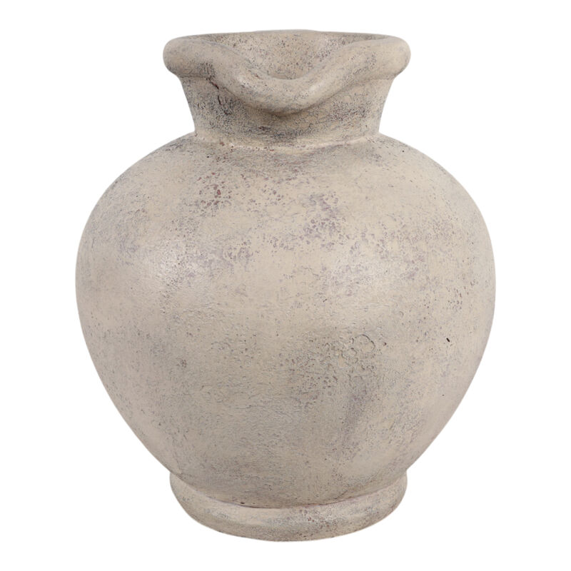15x13" Terracotta Pitcher Vase, Ivory image number 2