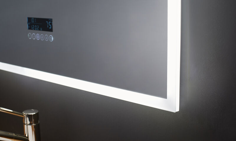 IMMERSION LED Frameless Mirror with Bluetooth, Defogger and Digital Display