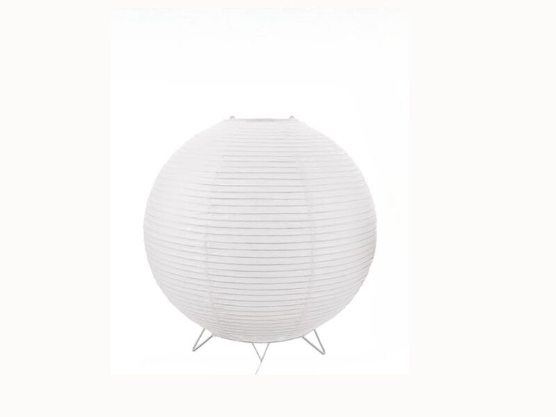 Japanese Paper Desk Lamp &ndash; Soft Glow, Metal Base, Ideal for Bedroom & Dorm