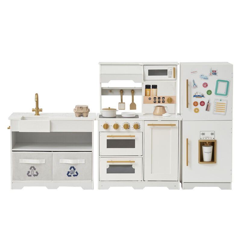 Little Chef Atlanta Modular Play Kitchen, White/Gold image number 0