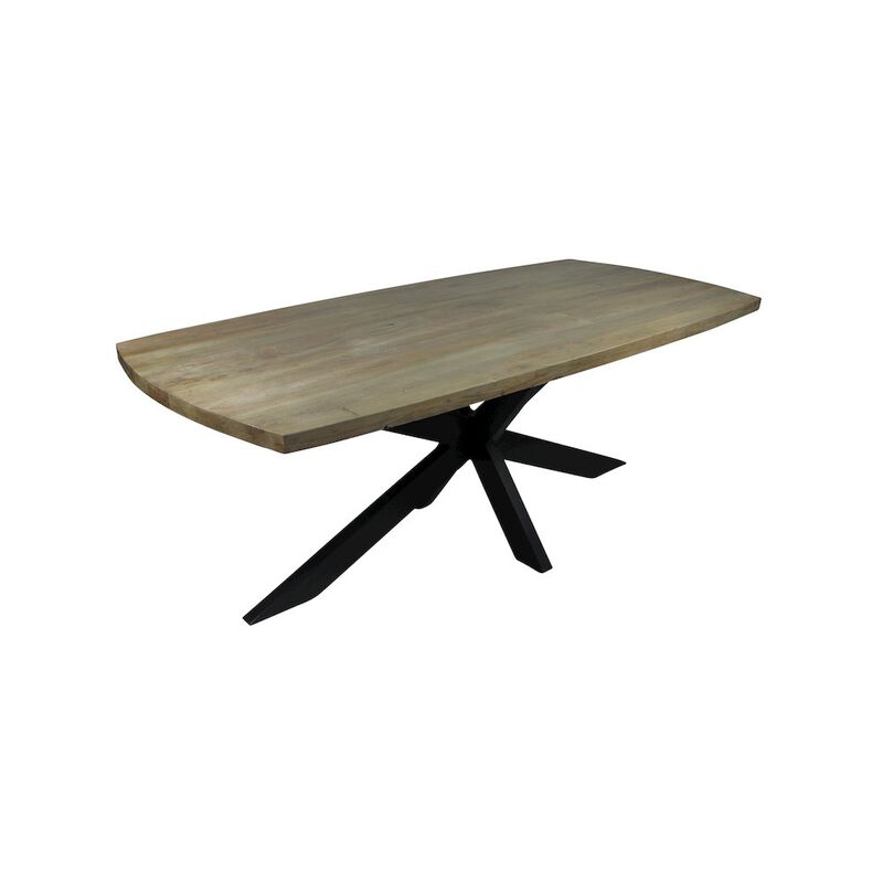 Alex Hamilton Felix Dining Table with Iron Legs
