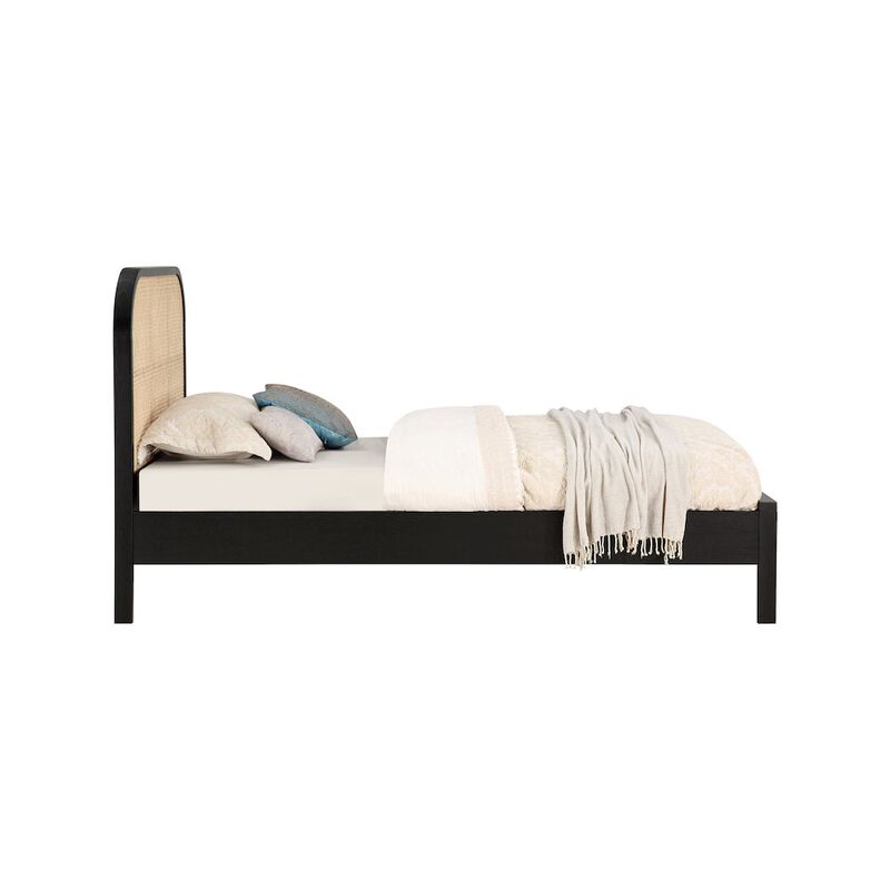 Meridian Furniture Siena Black Ash Wood Twin Bed