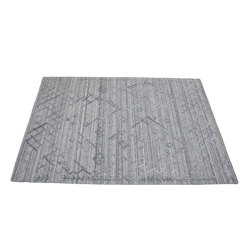 RUGSOTIC CARPETS HAND WOVEN FLAT WEAVE KILIM POLYESTER ECO-FRIENDLY AREA RUGS  - Rectangle Shape, Geometric Modern Design, Low Pile  Handmade Area Rugs (DP0006) image number 2