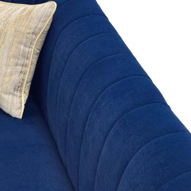 Nixbix Velvet 3‑Seater Chesterfield Sofa image number 7