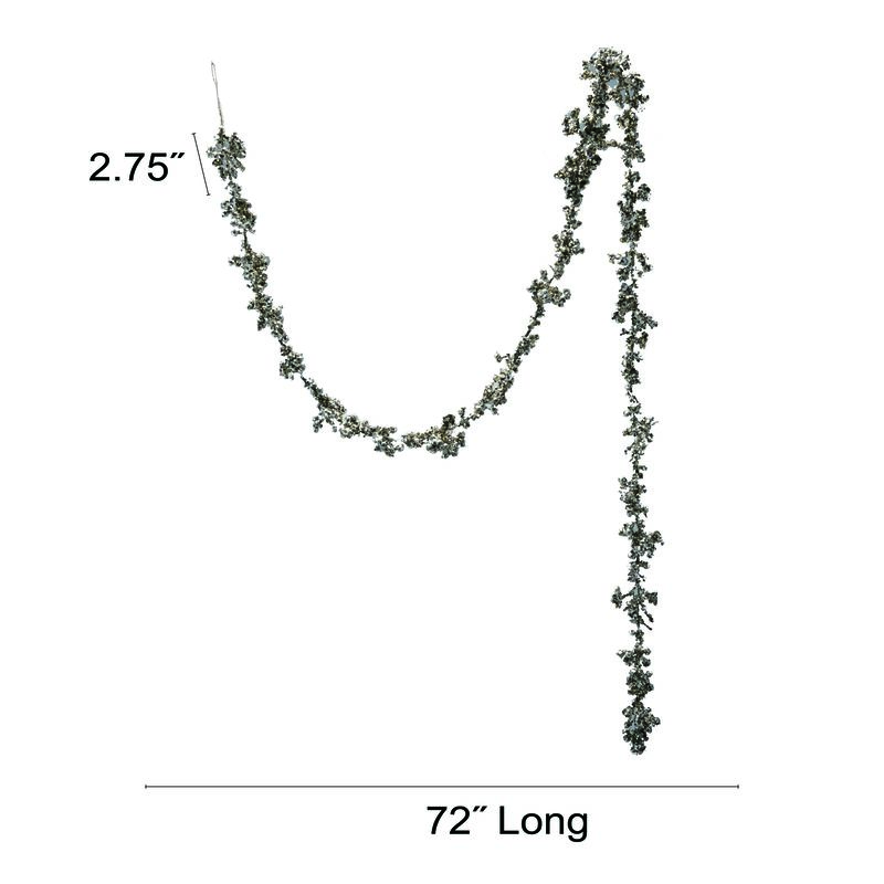 Foam Ball Garland with Glitter, Champagne Finish image number 1