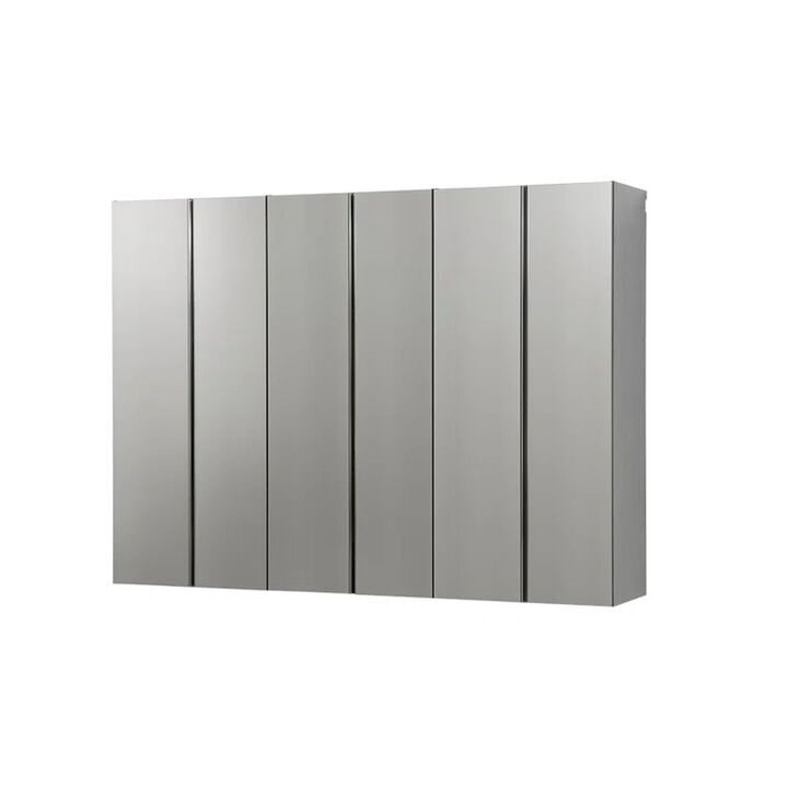 FC Design Garage TECH Series 96 in. W x 72 in. H x 20 in. D Metallic Grey Garage Cabinet Set D (3-Piece)