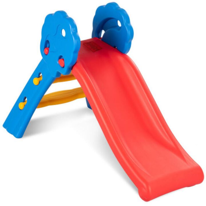 Kids Up Down Folding Slide for Backyard and Indoor Fun-Multi