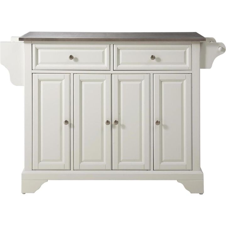 Lafayette Stainless Steel Top Full Size Kitchen Island/Cart