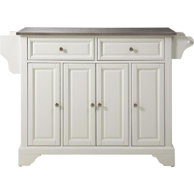 Lafayette Stainless Steel Top Full Size Kitchen Island/Cart