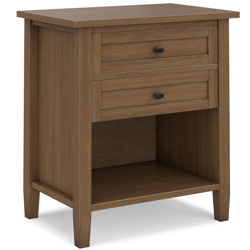 Simpli Home Warm Shaker Bedside Table image number 0