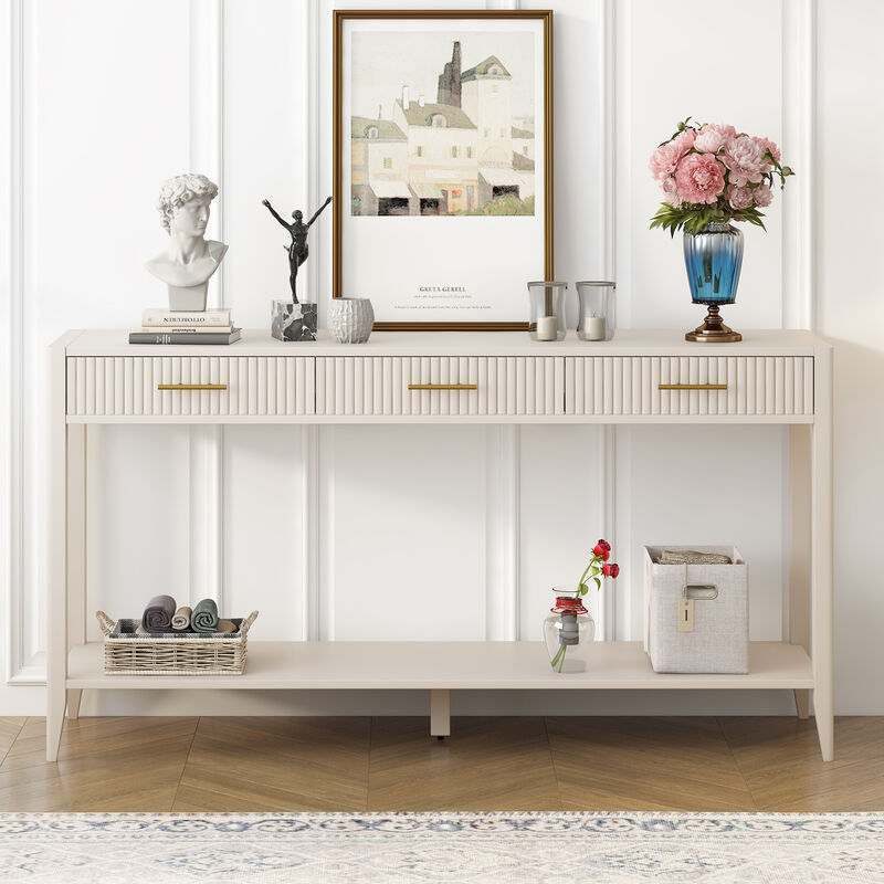 Merax Entryway Console Table with Drawers