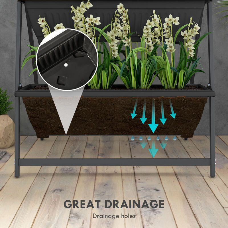 Hivvago 4-Tier Vertical Raised Garden Planter image number 5