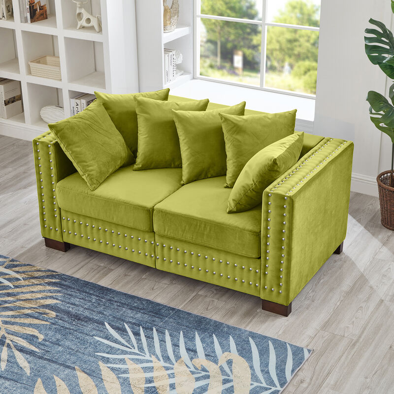 Modern Design Living Room Sofa Square armrest image number 3