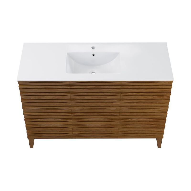Cascade 48 in. Bathroom Vanity with 3-Hole Ceramic Sink Top image number 8
