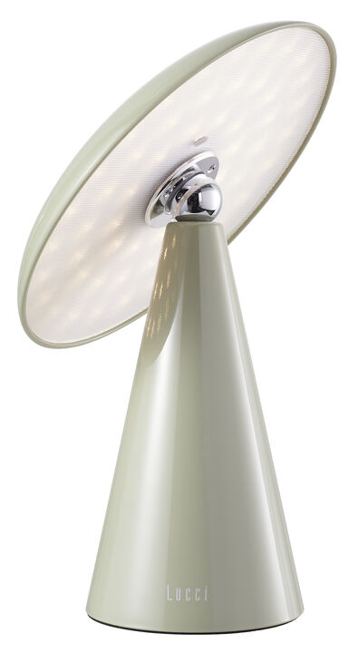 Beacon Lighting Kinoko II Cordless 2-in-1 Rechargeable LED Table & Wall Lamp, CCT Dimmable, Gloss