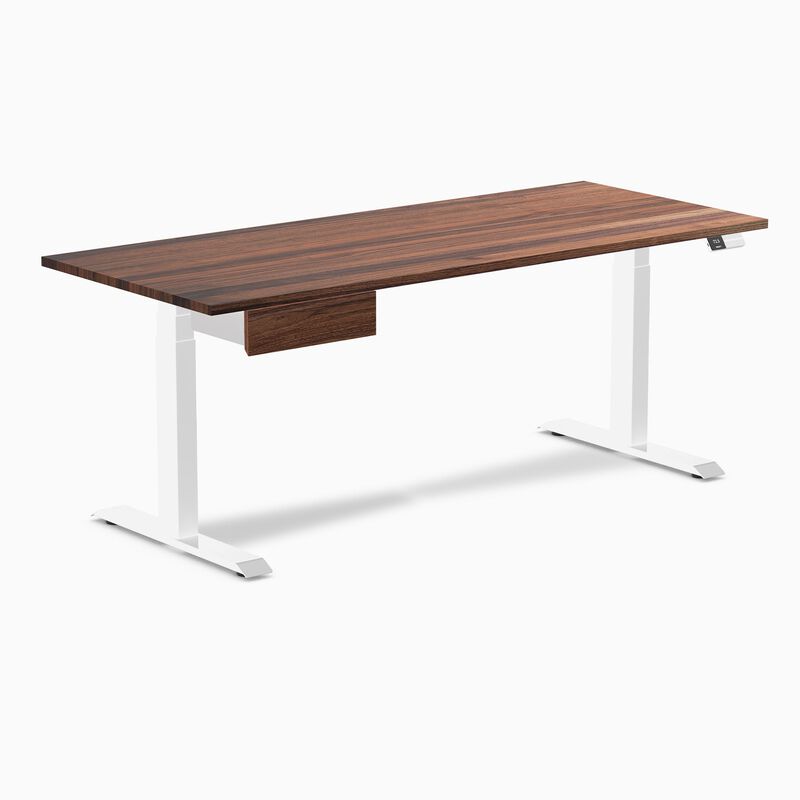 Desky Dual Hardwood Standing Desk With Drawer image number 0