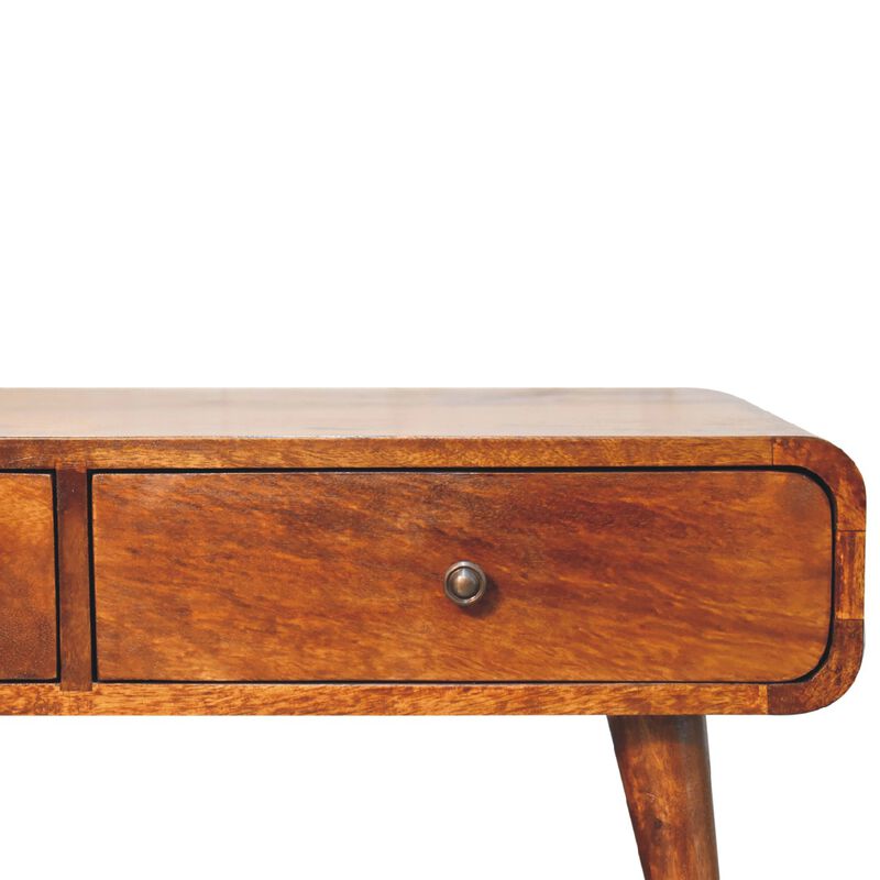 Sonata Chestnut Solid Wood 4 Drawer  Coffee Table