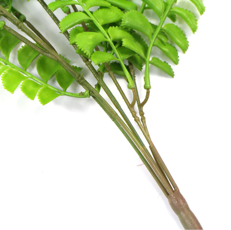 Artificial Dark Green Hanging Button Fern Plant 31" UV Resistant