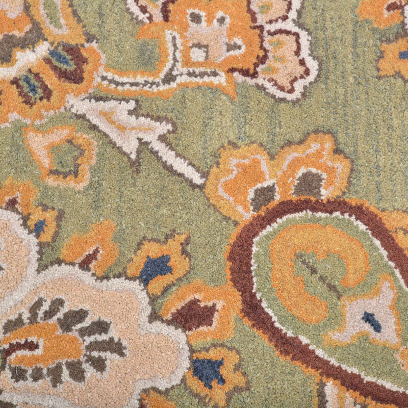 RUGSOTIC CARPETS HAND TUFTED WOOL ECO-FRIENDLY AREA RUGS  - Rectangle Shape, Size, Floral Modern Design, High Pile Thick Handmade Anti Skid Area Rugs for Living Room, Bed Room (K00151) image number 5