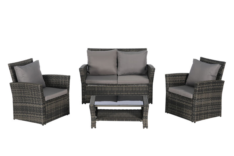 TATEUS 4 Pieces Patio Seating Set image number 0