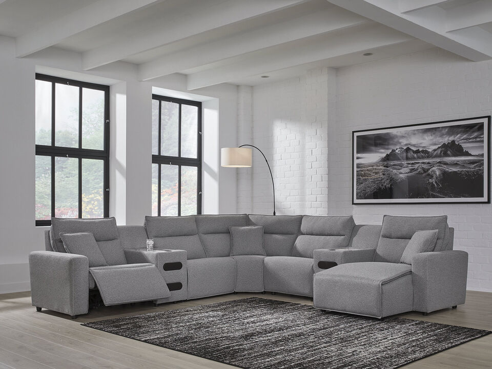 ModMax II 7-Piece Power Reclining Sectional with Chaise and Audio Consoles