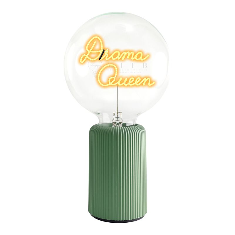 Bulb DRAMA QUEEN Amber with Base Table Lamp PORTABLE Pop image number 0