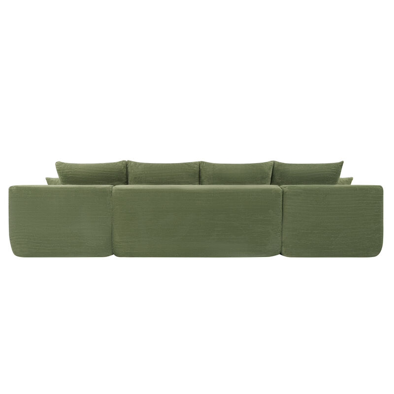 Mernri 126" Cloud Sectional Sofa image number 7