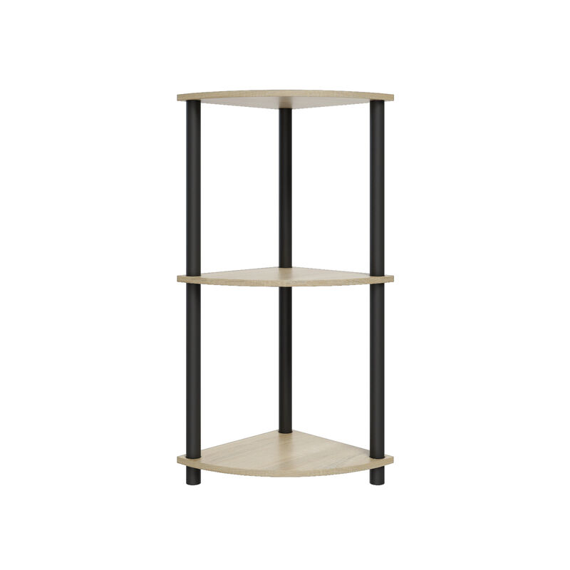 3 Tiers Wood Household Shelving Unit(15.67 in. W x 29.72 in. H x 15.67 in. D) image number 0