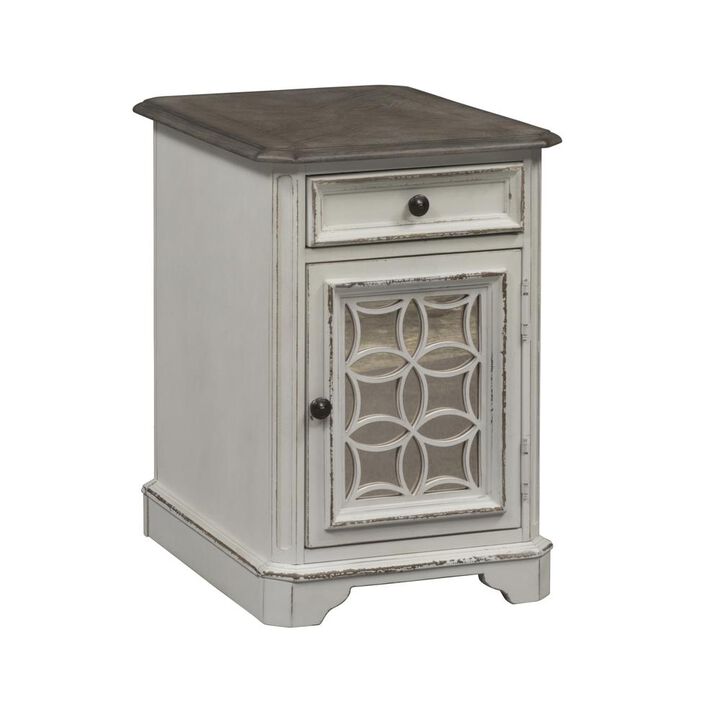 Liberty Furniture Magnolia Manor Chair Side Table, W18 x D25 x H26, White