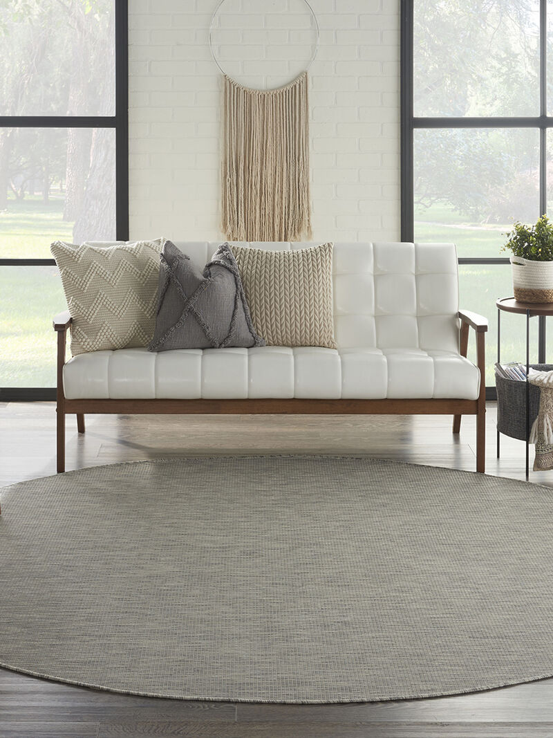 Positano POS01 Light Gray 8' x Round Rug image number 9