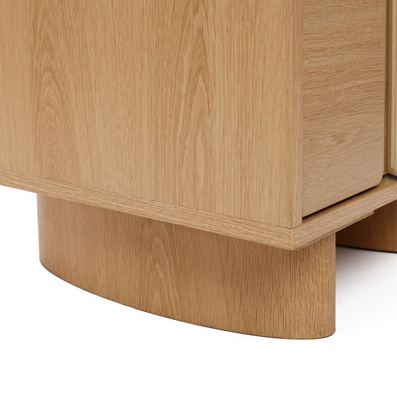 20" Blonde Birch 2-Drawer Wood Nightstand image number 4