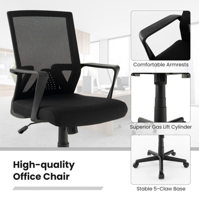 Hivvago Ergonomic Desk Chair with Lumbar Support and Rocking Function