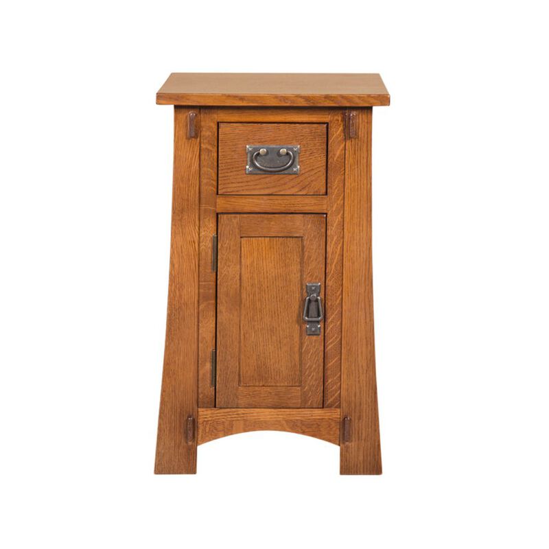 Crafters and Weavers Mission Tapered Leg Narrow Nightstand - Michael's Cherry