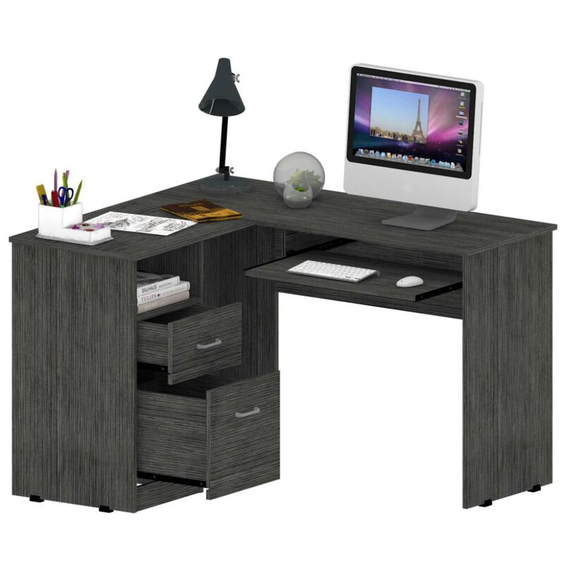 L-Shaped Desk Bradford, Office, Smoky Oak