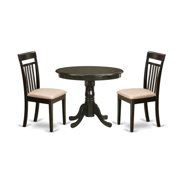 3 Pc small Kitchen Table set-breakfast nook plus 2 dinette Chairs