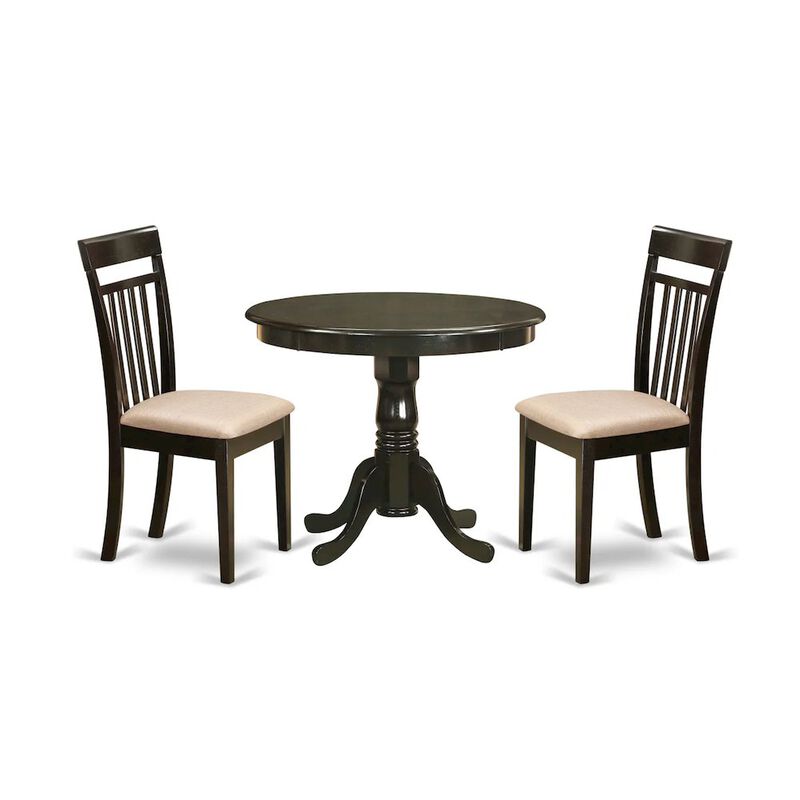 3 Pc small Kitchen Table set-breakfast nook plus 2 dinette Chairs