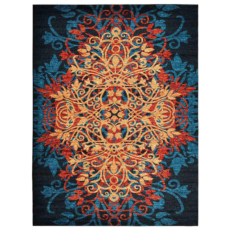 RUGSOTIC CARPETS MACHINE MADE HEATSET POLYPROPYLENE AREA RUGS  - Rectangle Shape, Floral Modern Design, Midium Pile Machine Made Area Rugs (MX0012) image number 0