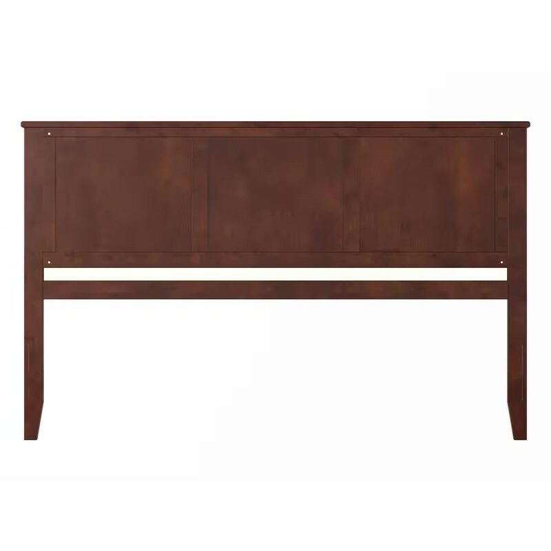 Wooden Traditional Style Headboard with Elegant Carved Detail for Bedroom