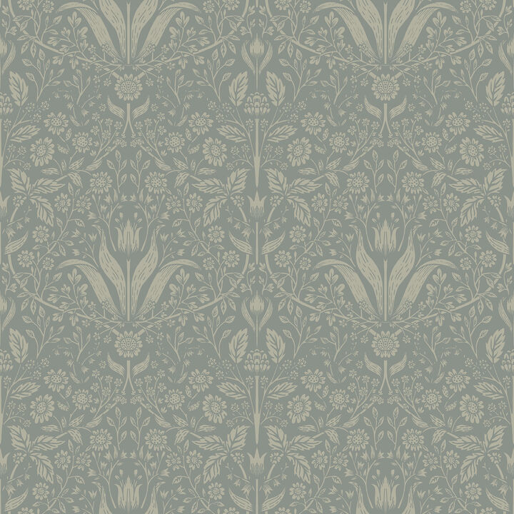 Mara Green Tulip Ogee Wallpaper (Set of 2)